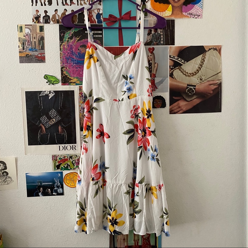 floral mini dress